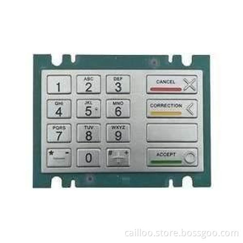 IP65 rated kiosk metal numeric keypad with 16 keys MKP145-1